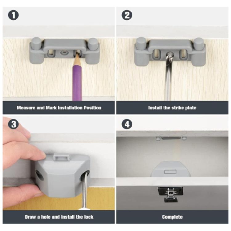 Multipurpose Square Push Button Lock Fits 15mm Door Panels for Vehicle Boat Cabinet Home Yacht Cabinetry Wear Resistance