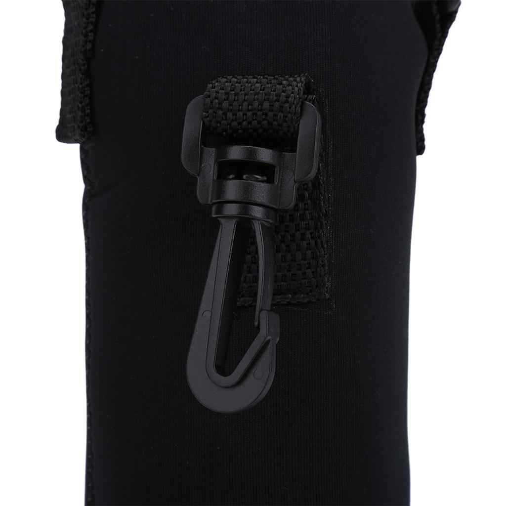 Outdoor Sports Water Bottle 1L Thermal Holder Case Cover with Strap (Black)
