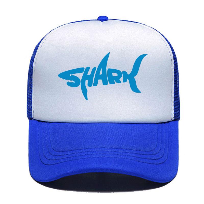 New Shark Print Baseball Cap Funny Casual Unisex Women Parentchild Hats Mesh Visor Outdoor Sun Hat Adjustable Caps