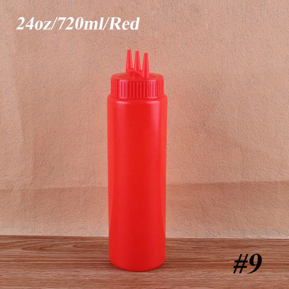 Kitchen Condiment Vinegar Oil Squeeze Bottle 3 Hole Cruet Bin Dispenser