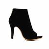 Spring and Summer Fish Mouth Black Bag Heel Side Hollow High-top Color Matching Adult Thin Heel Cool Boots Women's Shoes