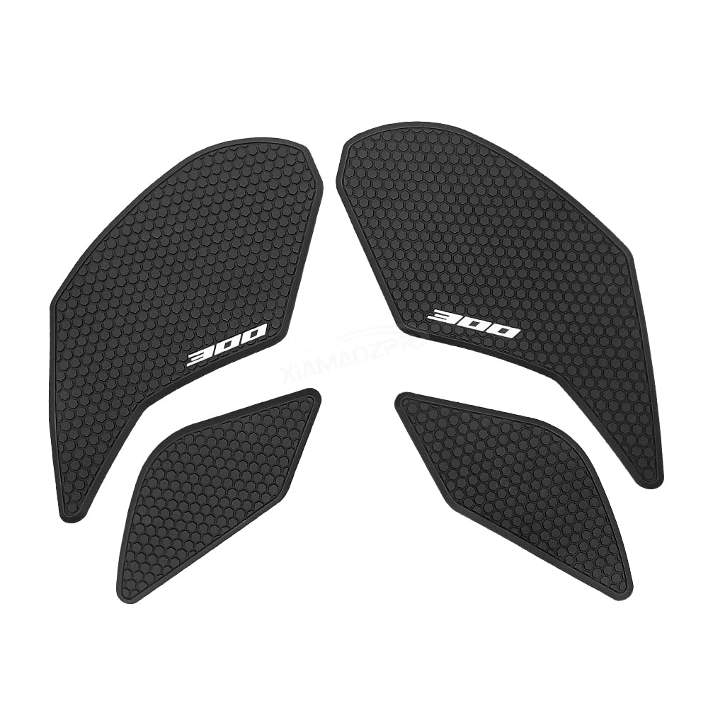 Motorcycle Tank Pad for Ninja 300 (2013-2022) - Fuel Tank Pad, Anti-Slip Side Pad, Knee Pad, and Grip Pad [Parallel Import]