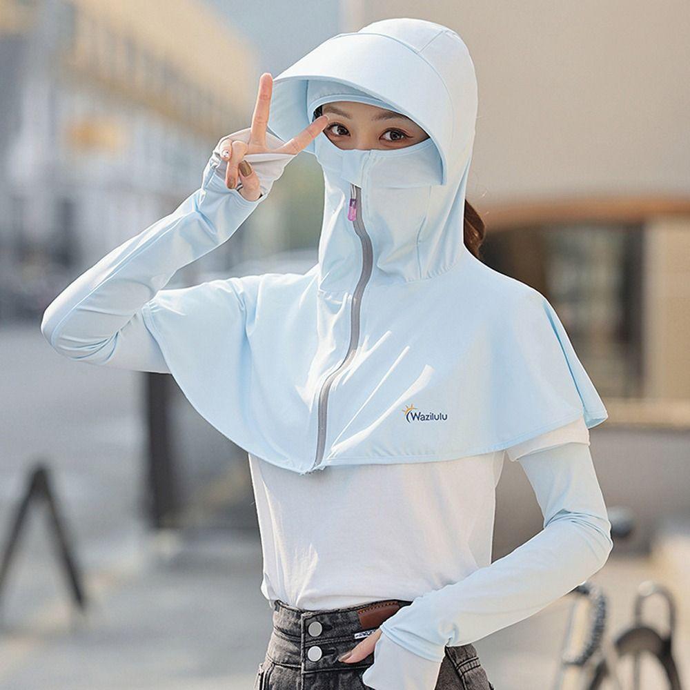 Face Mask Hat Fisherman Cap Climbing Neck Flap Cap Protection Face Cap Cycling Sun Hat Ice Silk