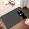 Black Cat Print Welcome Mat Anti-Slip Carpet For Bathroom Kitchen Bedroom Living Room Entrance Rug Home Decor Doormat