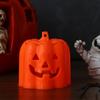 Plastic Pumpkin Lantern Luminous LED Night Light Indoor Garden Halloween Jack-O-Lantern  Outdoor