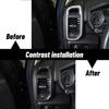 Carbon Fiber Console Side Air Condition Vent Outlet Decor For Dodge Ram 1500 18+