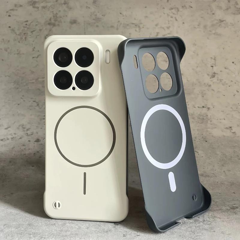 Тонкий Безрамочный Для Магнитного Чехла Для Xiaomi 17 17ProMax 1 14 13 12 CIVI Pro Ultra Redmi K90 K70 K60 14C Жесткая Поликарбонатная Крышка