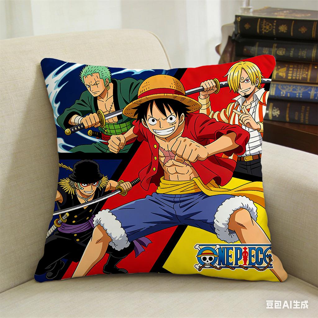 Наволочка с принтом персонажа из аниме One Piece, любимого фанатами. Декоративная наволочка для спальни, гостиной и энтузиастов аниме