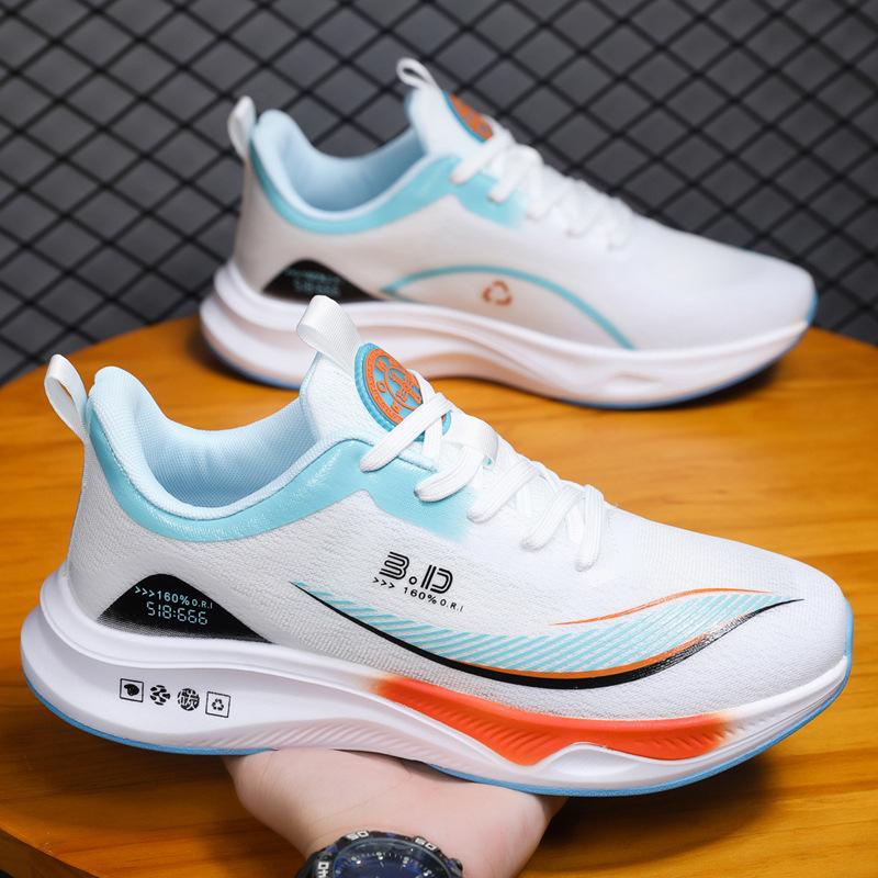 Летняя спортивная мужская обувь дышащая сетчатая обувь для бега мужская и женская парная обувь на мягкой подошве трендовая обувь