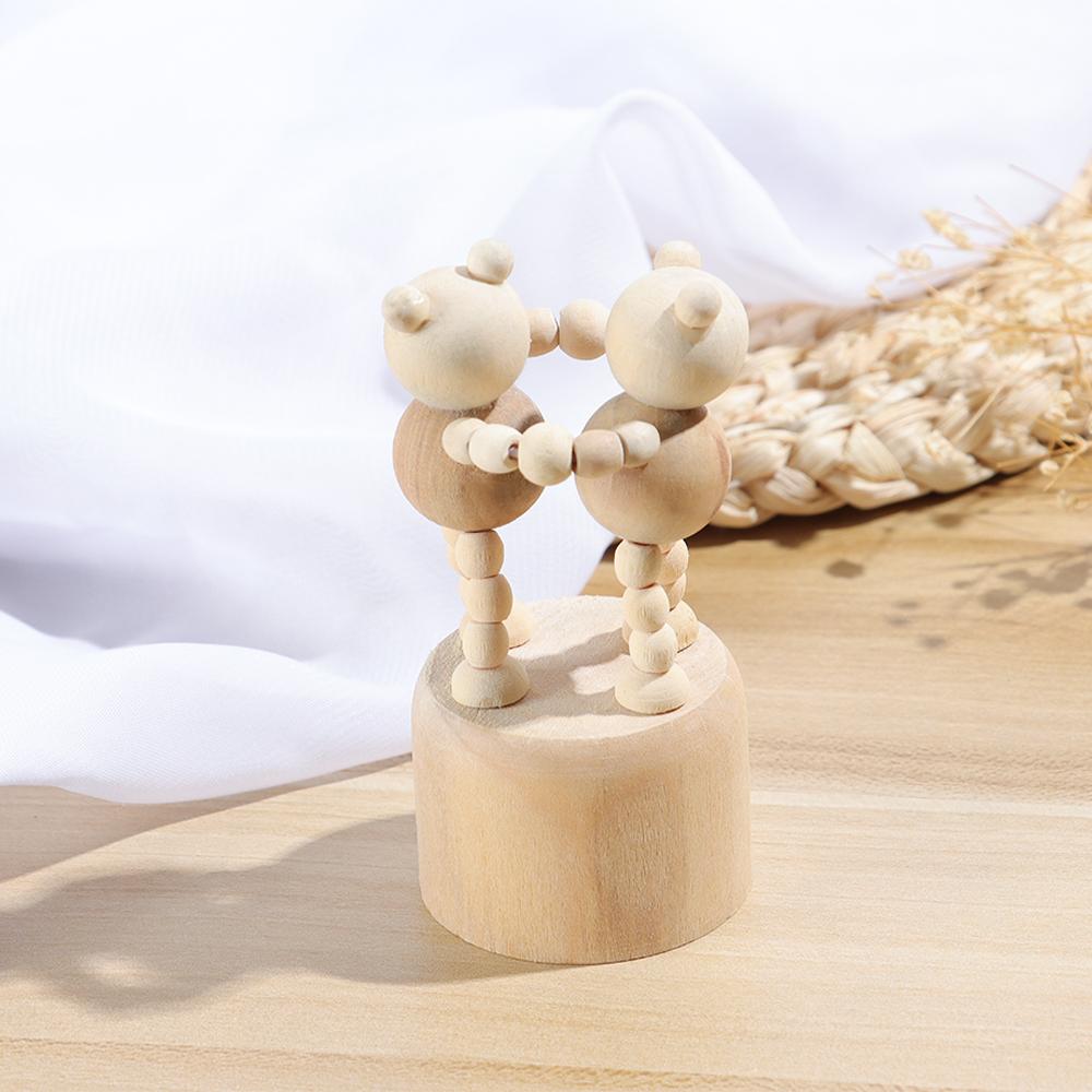 Подарки Фигурка Дерево DIY Поделка Деревянные Украшения Животные Образовательные Игрушки Мини Настольный Декор