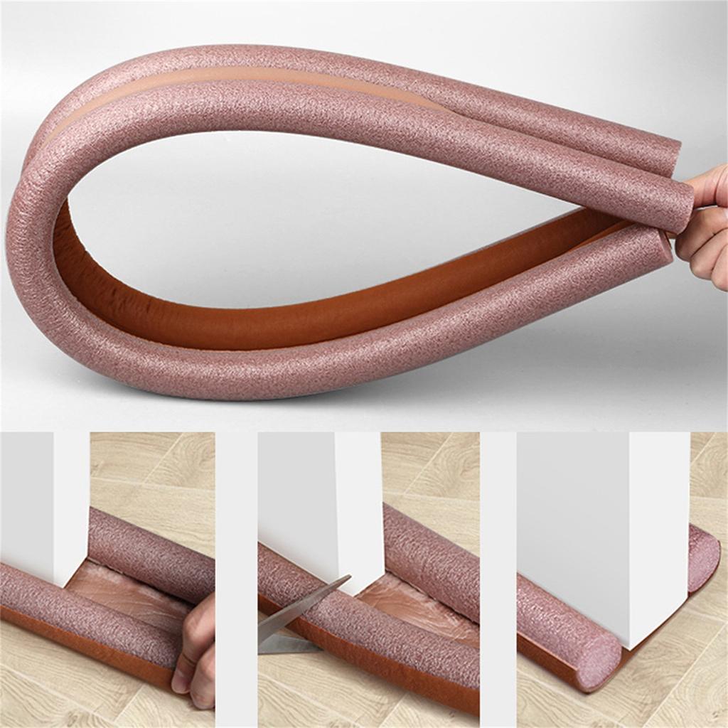 Large Door Stopper 36IN Under Door Noise Blocker Stoppers Entry Door Guard For Bottom Of Doors Adjust-able Twin Door