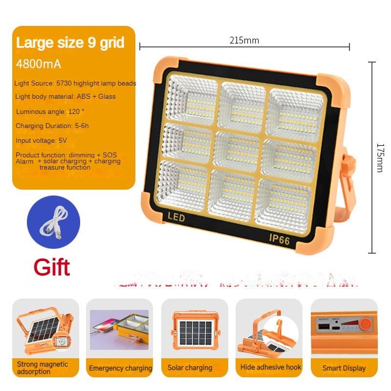 Camping Lantern 20000mAh High Solar Rechargeable LED Tent Light with Magnet Powerful Flashlight Power Bank Repair Emergency Lamp