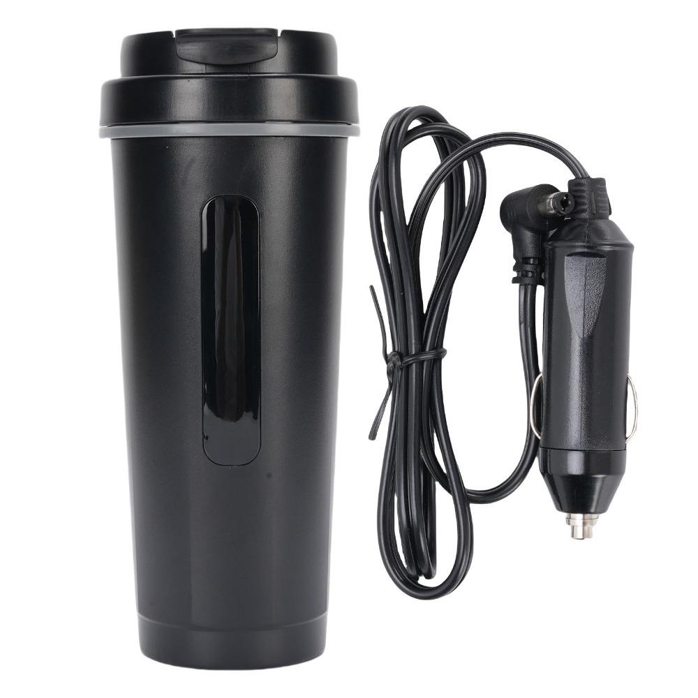 Digital Temperature Display Travel Mug Rustless Steel Heating Cup Electric Water Boiler Daily Use