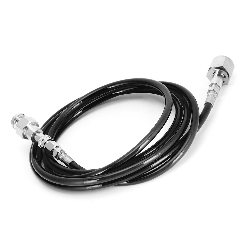 G5/8?14 2.5m External Soda Hose Universal CO2 Gas Cylinder Refilling Adapter Connector KitBlack