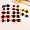Fashion Round Frame Multi-Color Matte Round Frame Glasses Uv400 Uv Protection Baby Men'S And Women'S Children'S Glasses