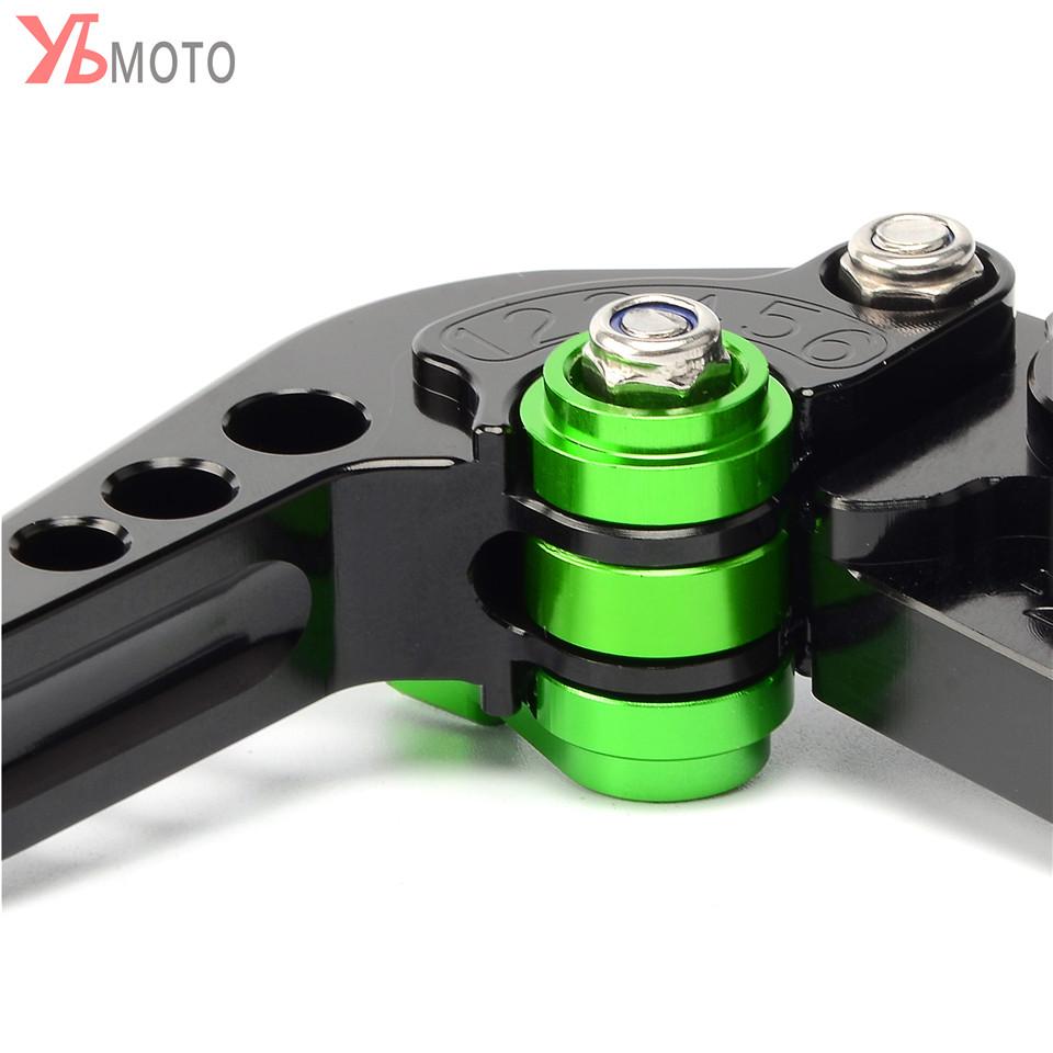 Высокое качество мотоциклетные зеленые регулируемые тормозные рычаги сцепления с ЧПУ для Kawasaki z800 Z800E 2013 2014 2015