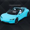 1/24 Tesla Roadster Supercar Alloy Model Car Toy Diecasts Metal Casting Sound and Light Car Toys for Children Vehicle