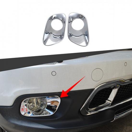 2 шт. Хромированные накладки на передние противотуманные фары для Jeep Cherokee 2014-2018