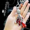 Diamond Crystal Car Key Pendant - Elegant Keychain Accessory