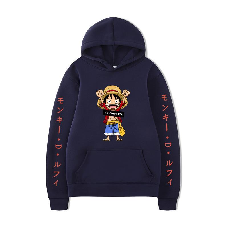 One Piece Luffy Luffy Pullover Hoodie Fleece Men'S And Women'S Jacket Sweater Hoodie