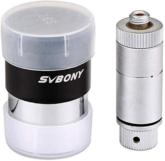 Svbony Astronomical Telescope Eyepiece with Crosshair Darkfield Illumination Eyepiece Illuminated Guide Eyepiece Double Crosshair FOV 40 Degree 12.5mm
