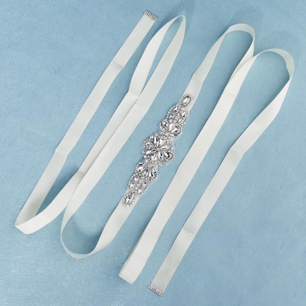 Европейский и американский пояс для невесты с ручной вышивкой стразами