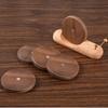 Walnut Wooden Tea Cup Mat Heat Resistant Tea Tray Cute Table Insulation Pad  Household
