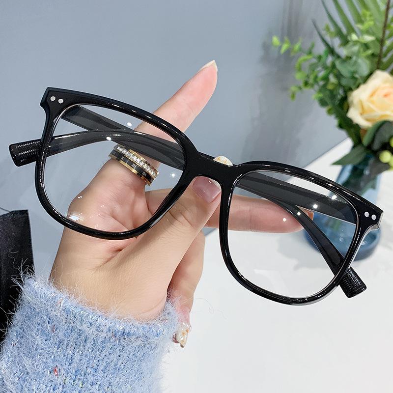 Metre Nail Frame Anti-Blu-ray Flat Glasses Plain Face Artifact Slim Joker Men and Women with Anti-Blu-ray Glasses Online Celebrity.