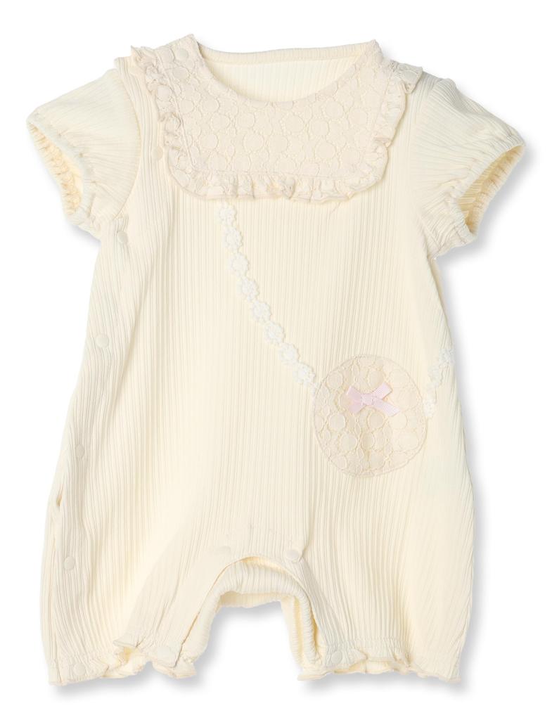 Jacquard Pattern Rompers OW 80 Baby [Kids Zoo] Rompers/Coveralls