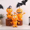 Pumpkin Man Figurine Halloween Pumpkin Decoration Resin Spooky Pumpkin Sculpture for Outdoor Indoor Table Mantel Decoration