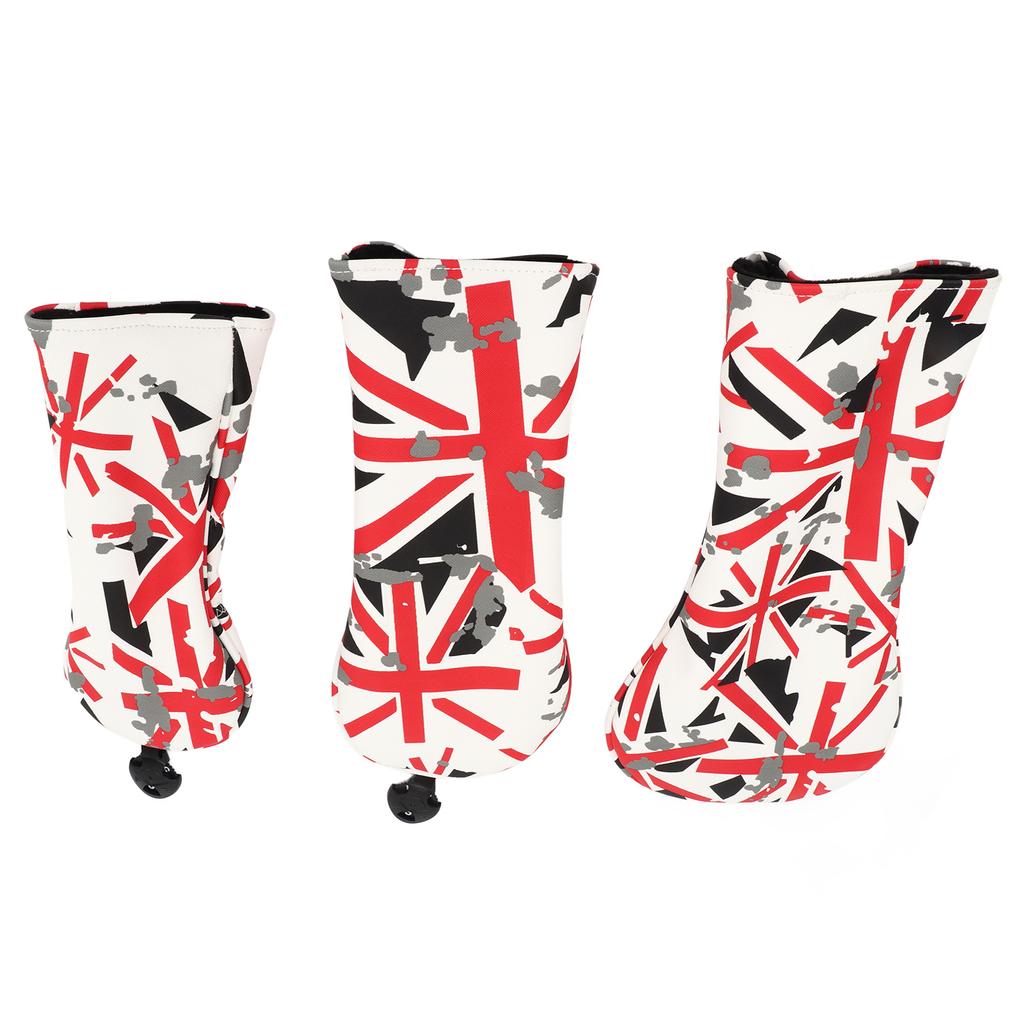 3 шт. чехол для клюшки для гольфа из ткани Оксфорд с британским флагом для любителей гольфа