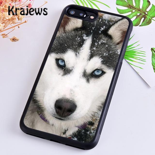 Krajews Animal Husky puppy Phone Case Cover For iPhone 17 Air 16 15 14 plus 12 13 pro max coque Shell Fundas