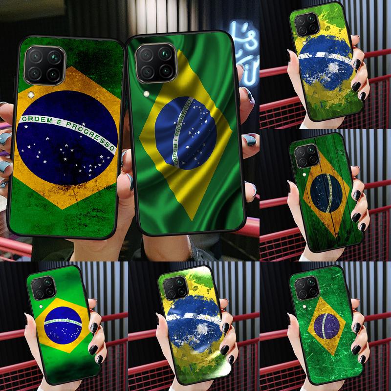 Brazil Brazilian Flag For Huawei P30 P60 Pro P20 P40 Lite Nova 9 10 SE 12s 12i 11i 8i Y91 Y60 Y70 Y72 Y90 Y61 Case