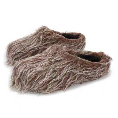 Модные осенне-зимние теплые уличные шлепанцы конфетных цветов, европейско-американская мода, для вечеринок, для работы, женские шлепанцы, размеры 34-45