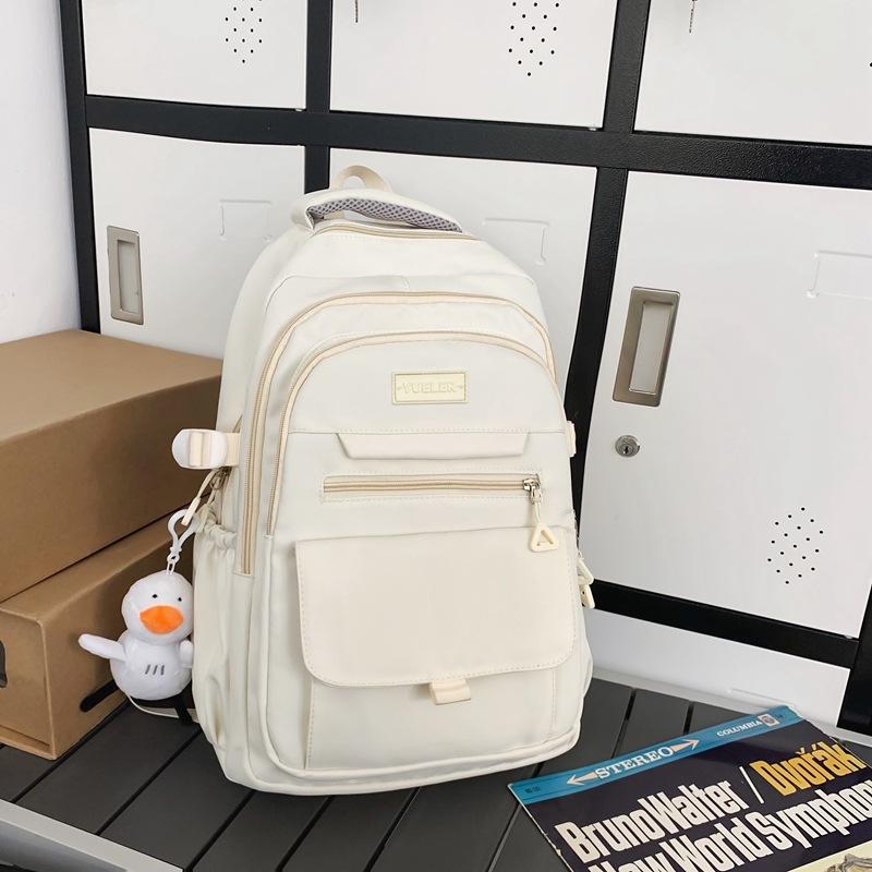 Casual Travel Bag Simple Backpack Large Capacity Junior High School Student High School Student Bag Fashion Backpack