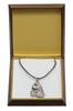 Clumber Spaniel - Dog necklace in gift box, silver-plated locket for dog fan, striking pendant by Art-Dog brand