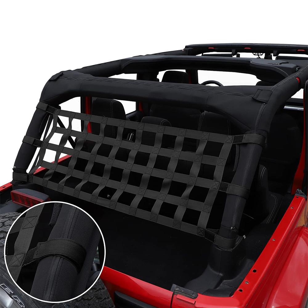 Грузовая сетка UTV для крыши автомобиля, гамак, сетка для груза, сетка для Wrangler JK JKU JL YJ TJ LJ 1987-2024+, сетка для окна автомобиля