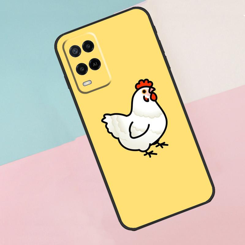 Чехол для телефона Oppo A74 A94 A54 A80 A78 A98 A40 A60 A18 A38 A58 A15 A17 A77 A57S A16 A76 A96 с изображением пухлой курицы