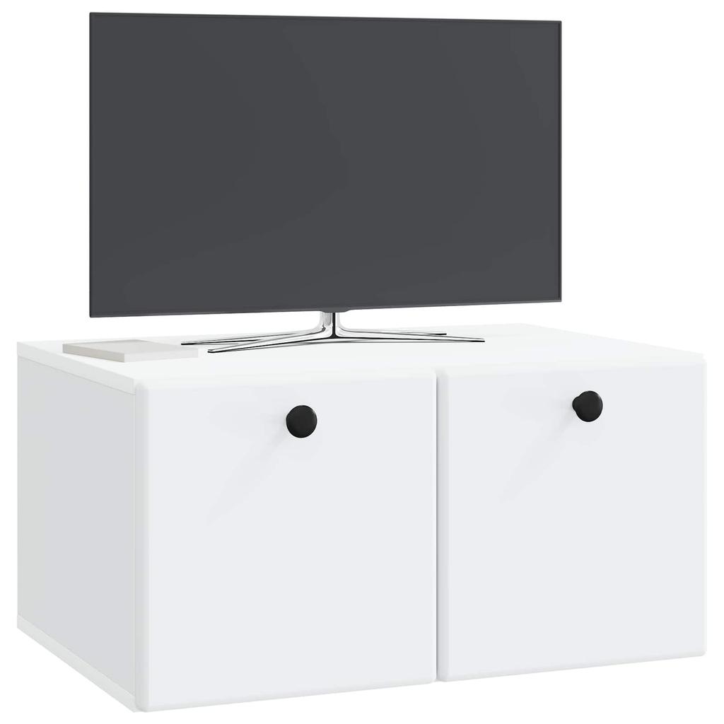 Wall Mounted TV Cabinet 59.5 x 41 x 30 cm White Engineered Wood