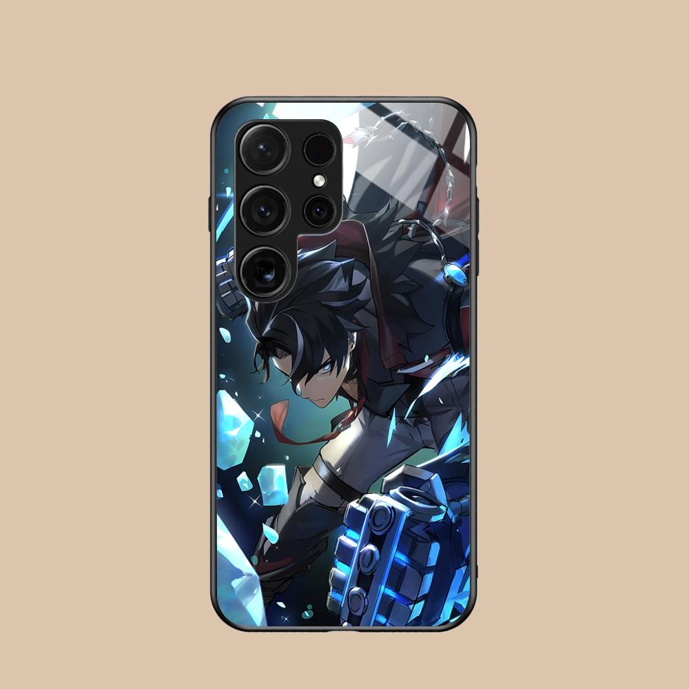 Игровой чехол GI Wriothesley Glass для мобильного телефона Samsung Galaxy S26 S25 S24 S23 S22 S21 S20 Note20 Plus FE Ultra Цветная крышка