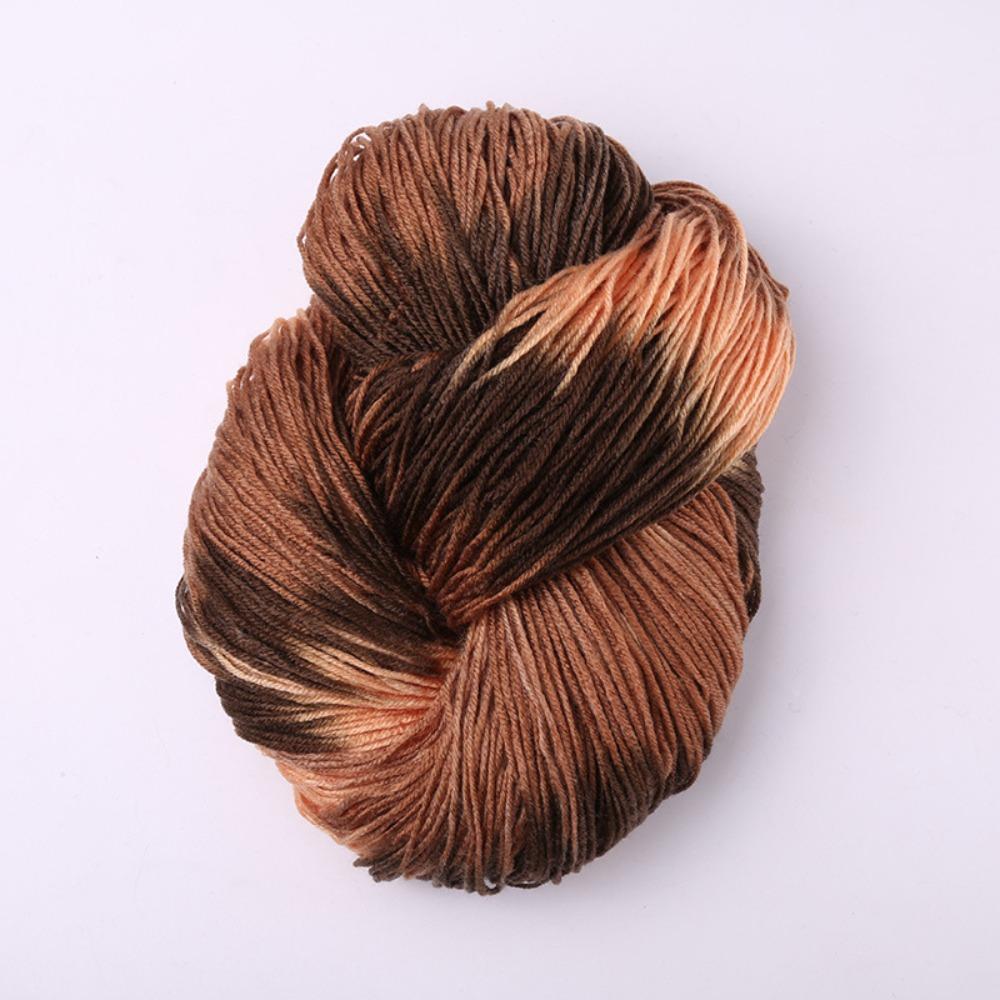 Segment Dyed Wool Yarn Mixed Color Knitting Yarn Thick Knitting Crochet Thread Sweater