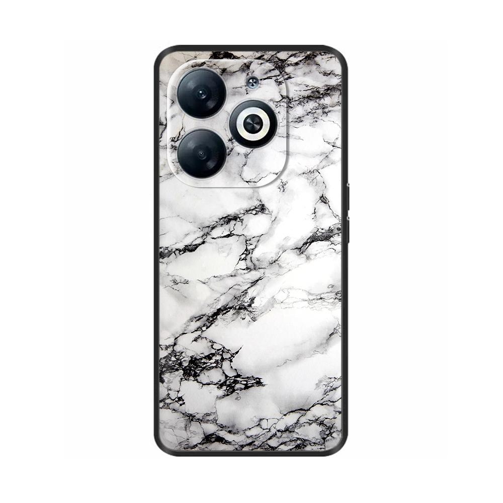 For Infinix Smart 8 Case Cover Funda Black Soft Silicone TPU Protective Phone Case For infinix Smart 8 Smart8 X6525 Bumper Coque