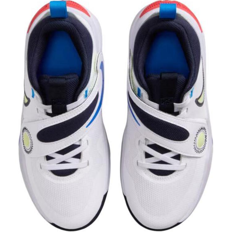 Nike Team Hustle D 11 White Bright Crimson Photo Blue Light Lemon Twis