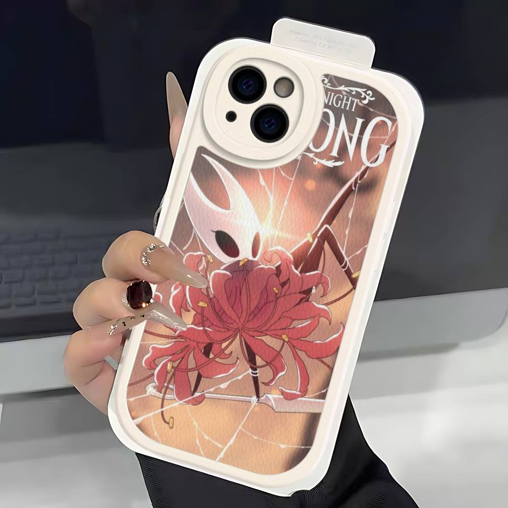Чехол для телефона H-Hollow K-Knight S-Silksong для IPhone 11 12 13 14 15 16 Pro Max Plus Кожаный чехол