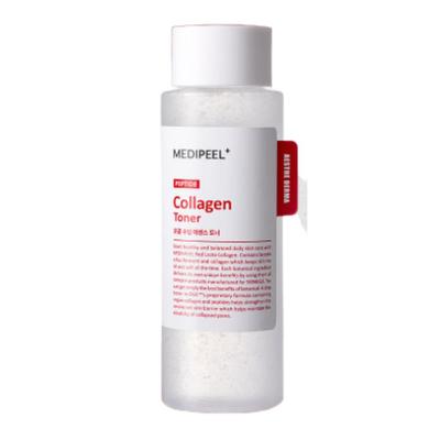 MEDIPEEL Успокаивающий тонер-эссенция Red Lacto Collagen 200 мл | Сужение пор и укрепление барьера