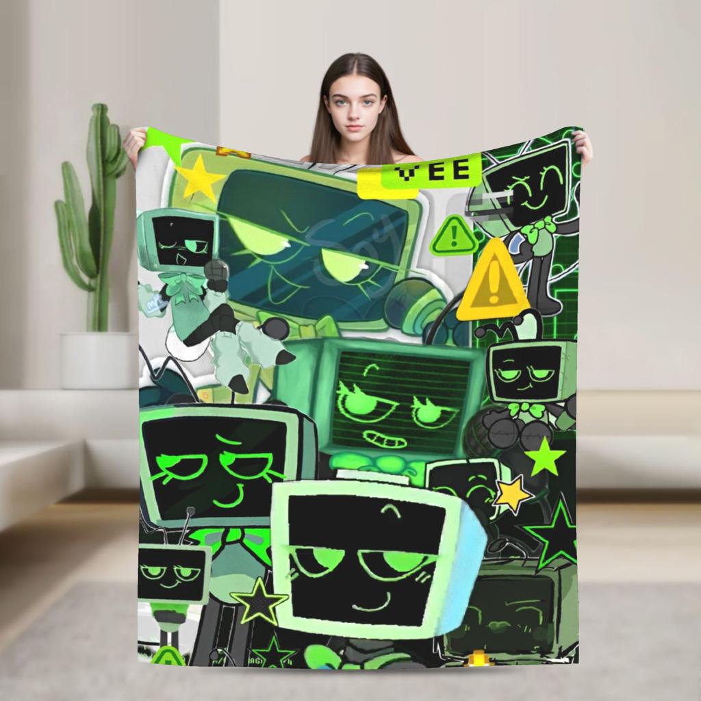 Dandys World Pebble Blanket Fleece Novelty Warm Throw Blankets for Bedding Lounge Spring Autumn