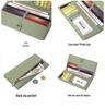 Женский ультратонкий кошелек с RFID-защитой от кражи и застежкой-молнией