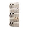 20 Pocket Shoe Organizer Nonwoven Fabric Hanging Storage Solution Closet Door Shoes Accessories Slim Design Foldable