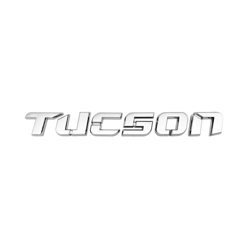 3d ABS Chrome Black Logo Tucson Emblem Letters Nameplate Decal Car Bag Badge For Tucson Sticker Accessories