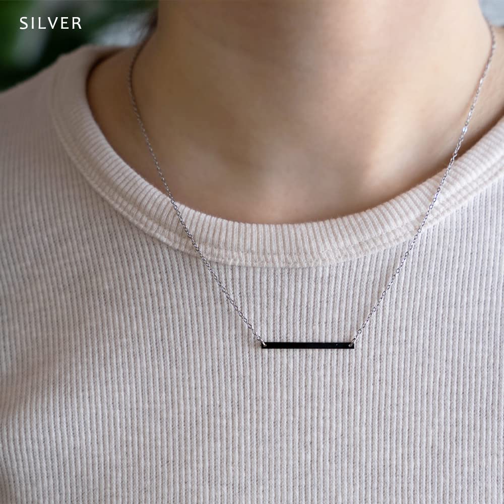 JewelVOX Ожерелье из нержавеющей стали Короткое ожерелье Пластина из металла Гипоаллергенное Взрослое [Шкатулка для драгоценностей] Женское (Серебряный)